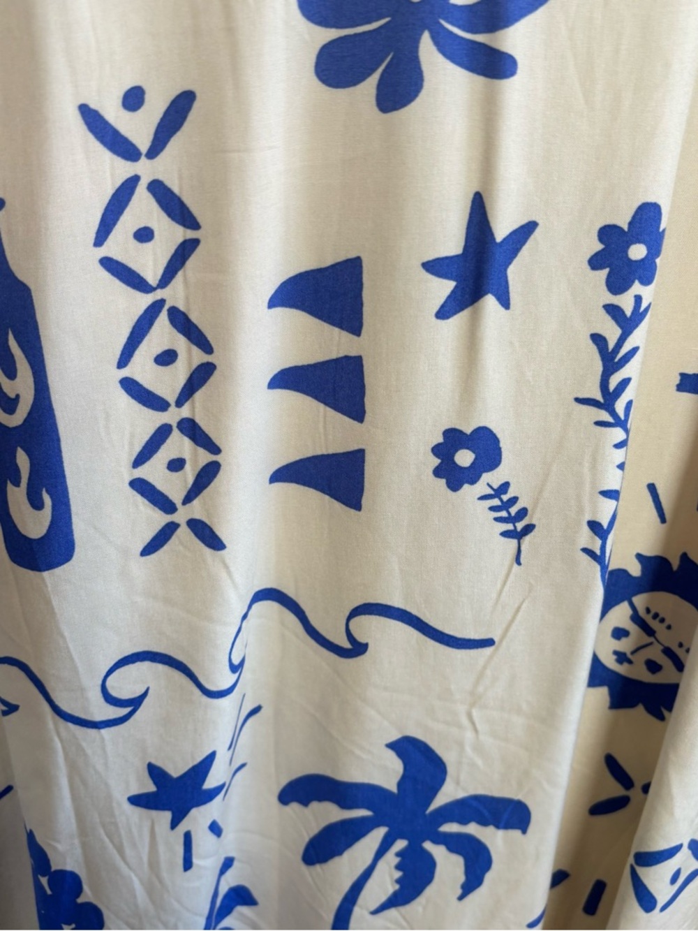 Paper Heart NWT Resortwear Keyhole Maxi Dress Blue Vacation Tie Back Women L - Picture 7 of 11